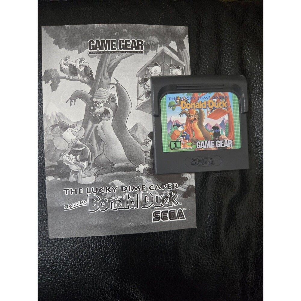 Donald Duck the Lucky Dime Caper - Sega Game Gear Cartridge Manual Included
